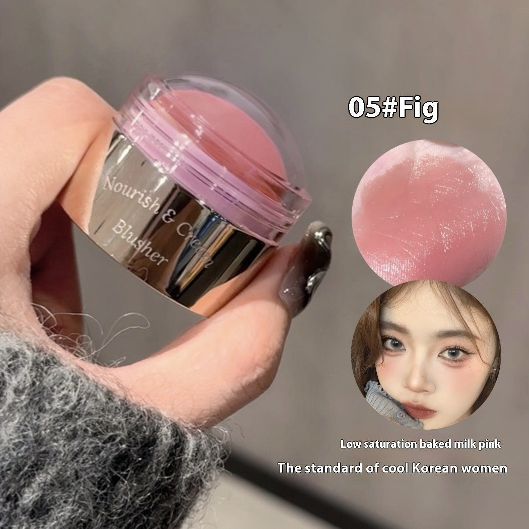 Popular Blush Mud Cream Expansion Color Monochrome Blush Chin Contractive Color Milk Powder Natural Matte Female