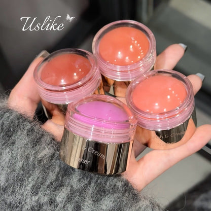 Popular Blush Mud Cream Expansion Color Monochrome Blush Chin Contractive Color Milk Powder Natural Matte Female